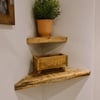 Shelf - Corner Shelf - Reclaimed Scaffold Board Chunky Shelves