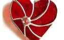 Stained Glass Suncatchers Hearts Love