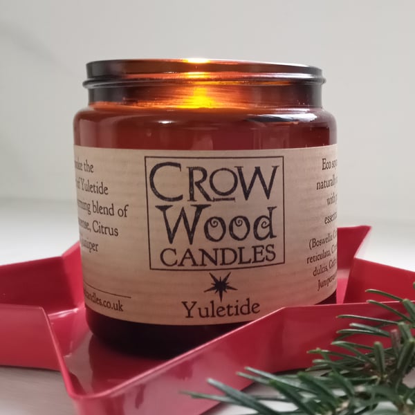 Seconds Sunday. Yuletide Soya Essential oil candle. 