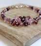 Mulberry Mist Purple and Lilac Cluster Bracelet, Gift for Her