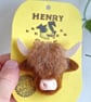 Highland Coo Felted Brooch - Image 4