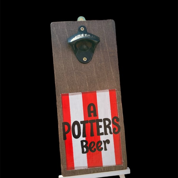 potters bottle opener, stoke gift