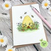 Plantable Wildflower Seed Card - Any Occasion  - Blank Card - Beehive