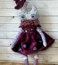 Witchy Moon Miniature Spun Cotton Art Doll - Image 7