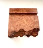 Wood Business Card Holder and Phone Holder in Solid Elm Burl - Image 5