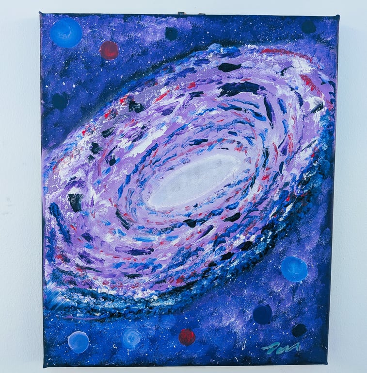 Original Oil Painting, " A Far away Galaxy"