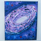 Original Oil Painting, " A Far away Galaxy"