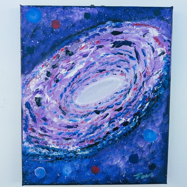 Original Oil Painting, " A Far away Galaxy"