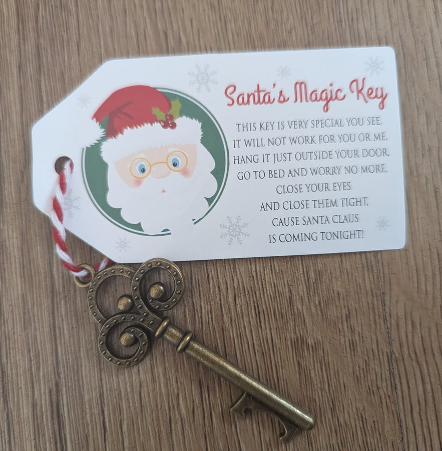 Christmas Santa's Magic Key Christmas Eve Box Fillers No Chimney Budget Friendly