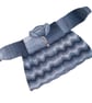 Hand Knitted Baby Cardigan, Grey White Ombre, 0-3 Months - Image 8
