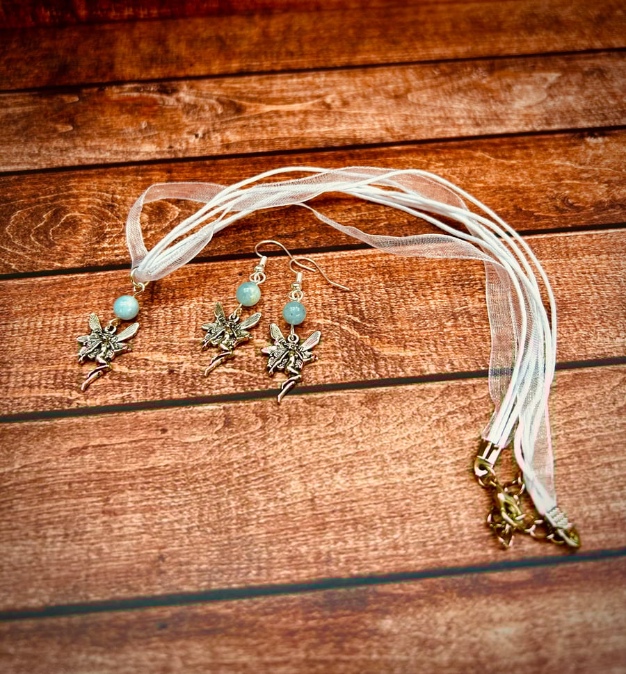 Morganite Fairy Jewellery Set