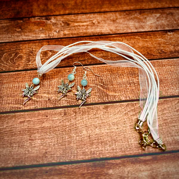 Morganite Fairy Jewellery Set