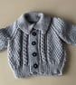 Hand Knitted Baby Boy Jacket.  - Image 2