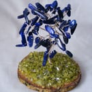Sodalite gemstone tree of life decoration
