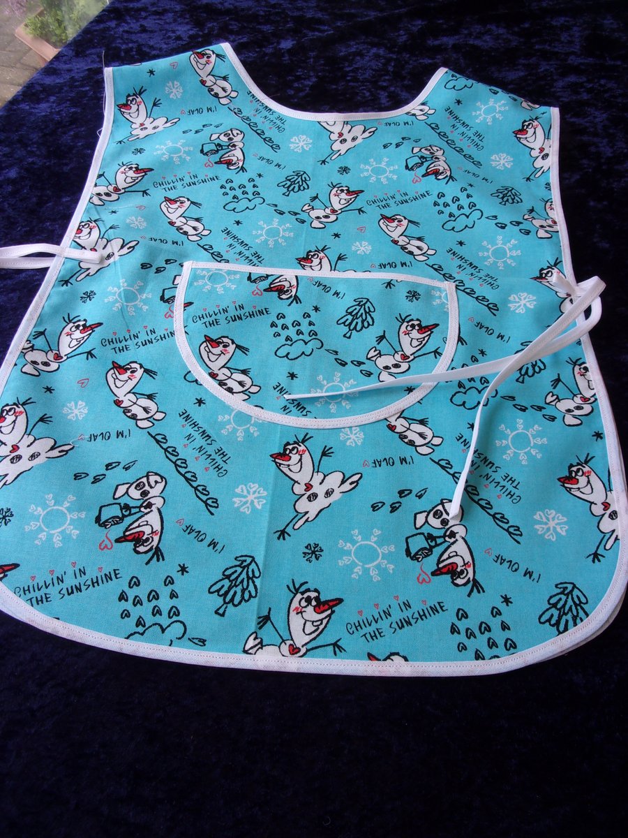Childs Tabard Apron Featuring Olaf