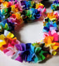 Felt Tinsel Garland, Rainbow Confetti Bunting, Eclectic Bohemian Party Decor - Image 3