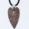 Reclaimed copper pendant