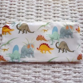 Dinosaurs Pencil Case or Small Make Up Bag.