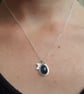 Iolite and silver star pendant, September birthstone, Celestial jewellery - Image 7