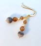 Agate & Freshwater Pearl Earrings, Anniversary, June Birthstone, Gifts For Her - Image 5