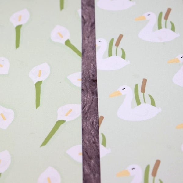 2 pack Lily swan doublesided bookmarks