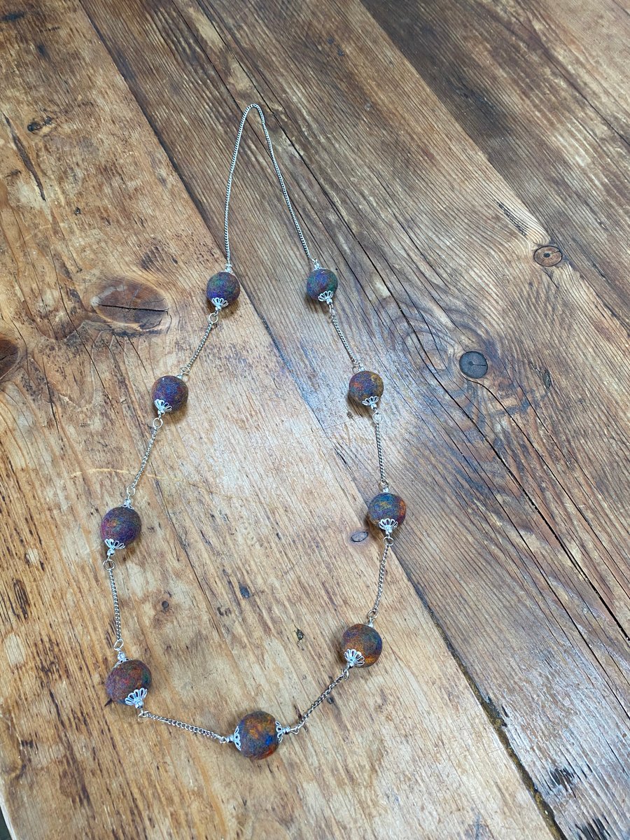 Felt Necklace. (742)