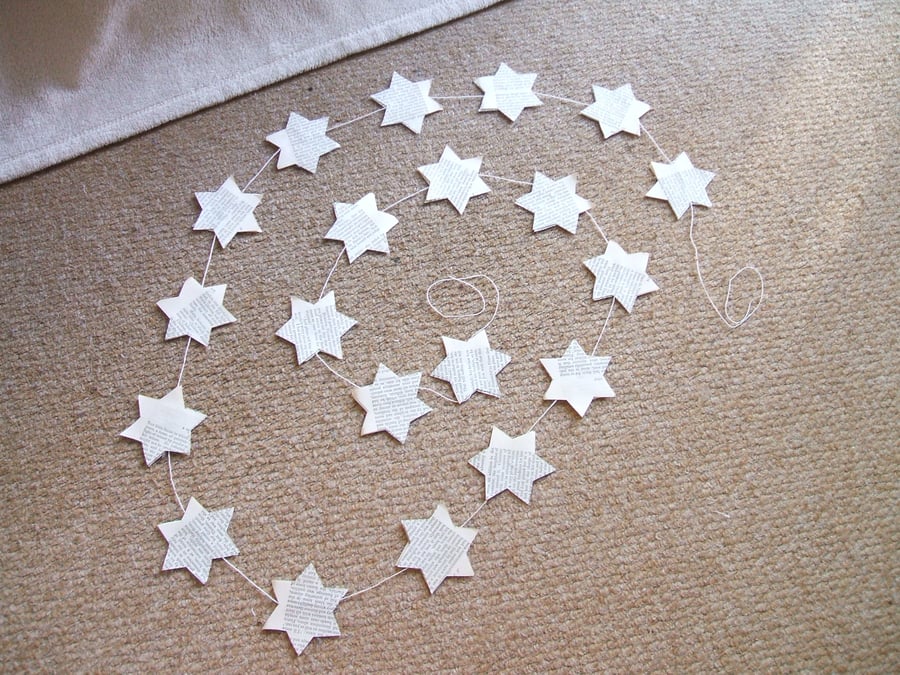 paper star garland approximately 2 m