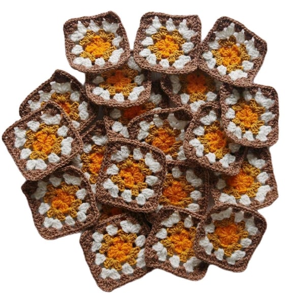 Crochet Granny Squares Melody s Colour Scheme 3-inch Size