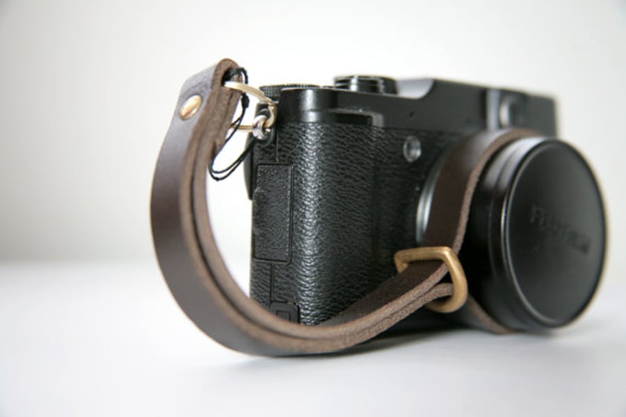 Handmade Leather camera wrist strap
