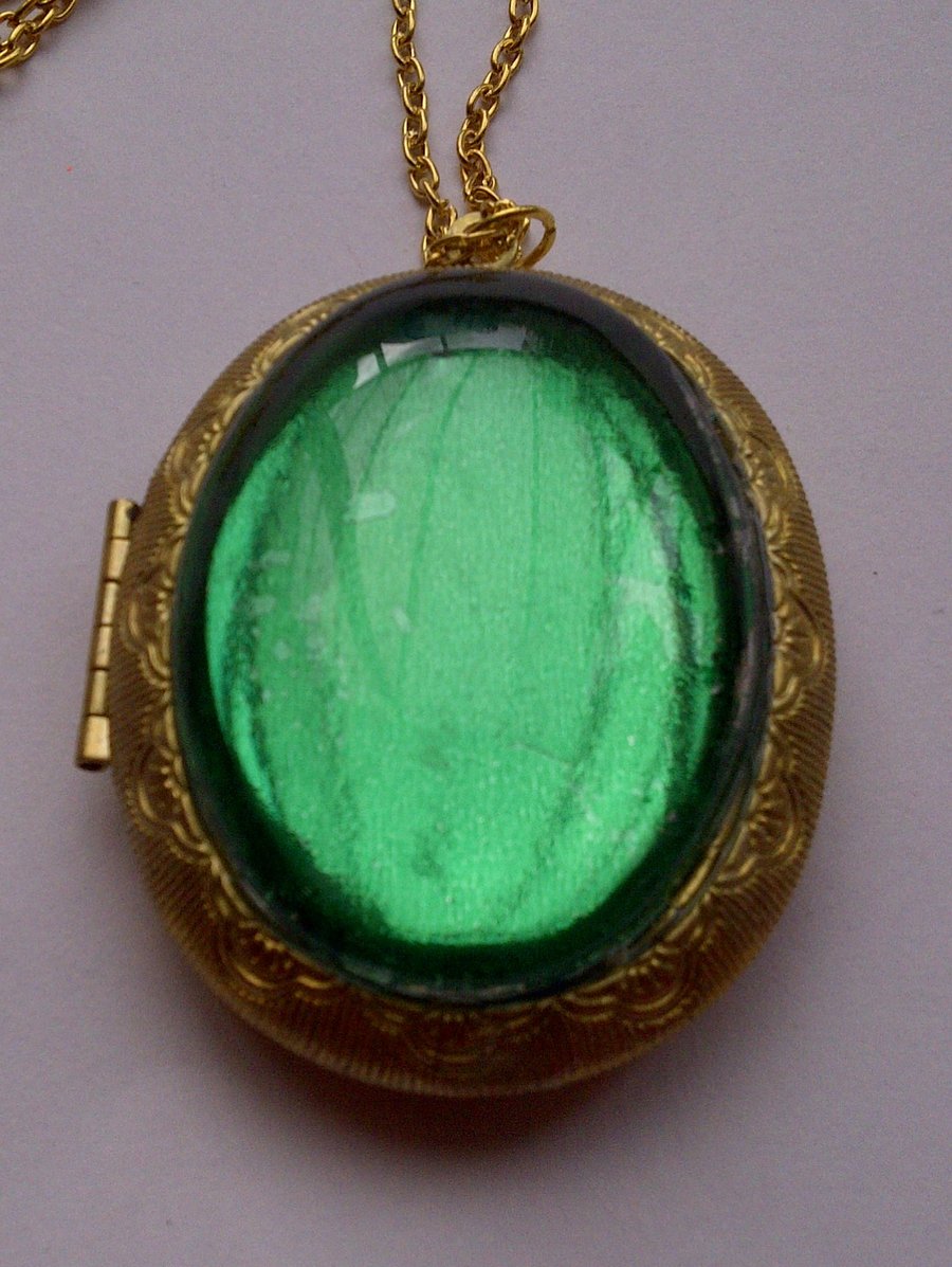 Vintage Style Locket Pill Box On A Fashionable Folksy