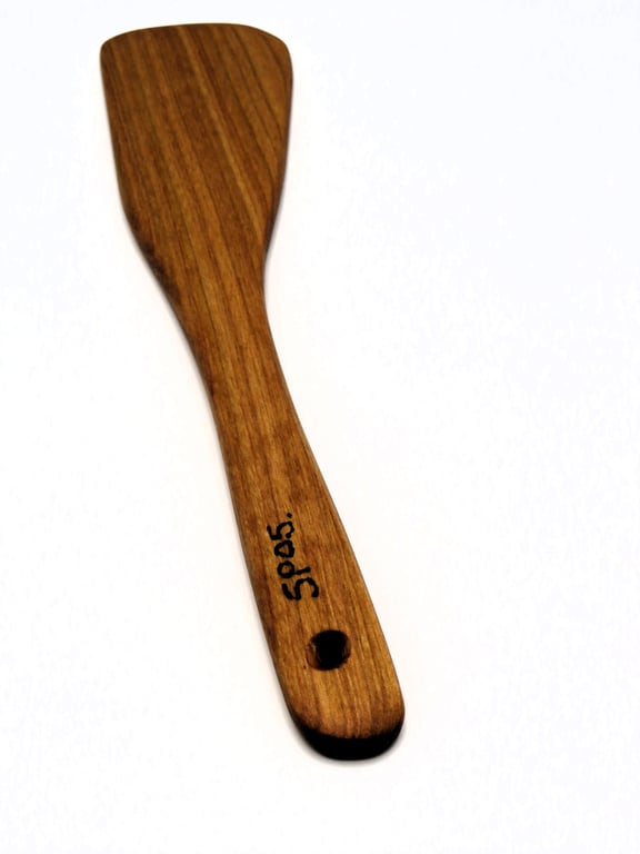 Handcrafted kitchen spatula in Red Birch. SKU-SP05 