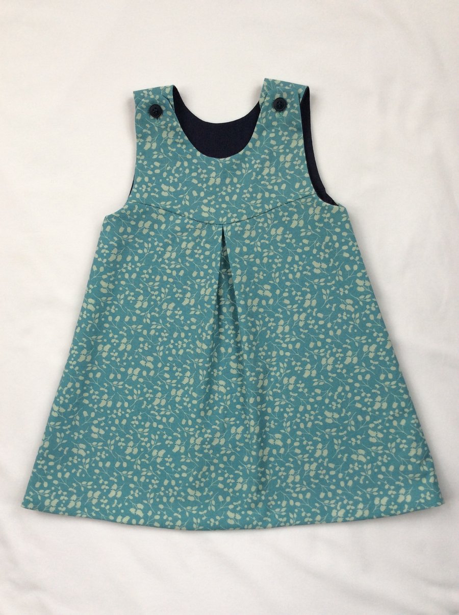 Baby Girl dress in Liberty Print age 12 months