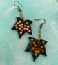 Stunning Green and Bronze Polymer Clay Leaf Earrings - Image 9