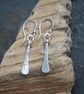 Forged Silver Drop Earrings - Image 8