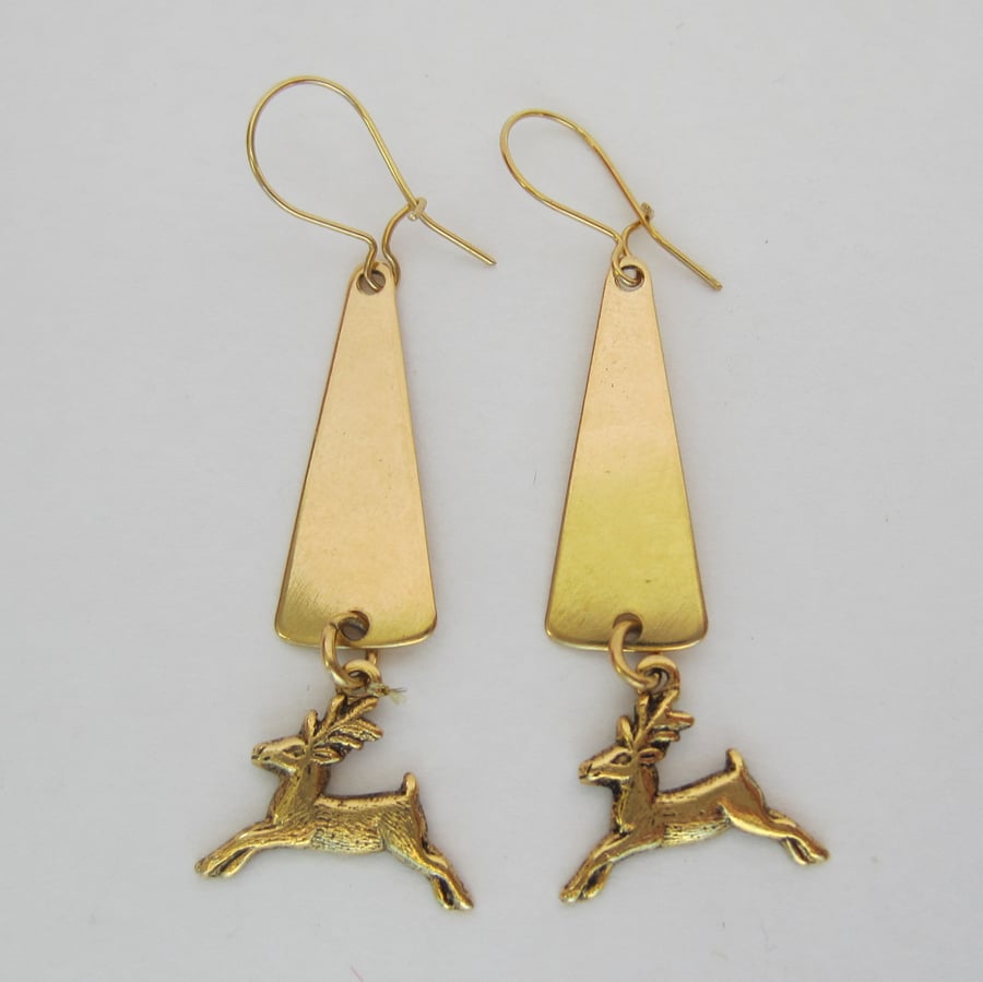 Christmas Deer Earrings
