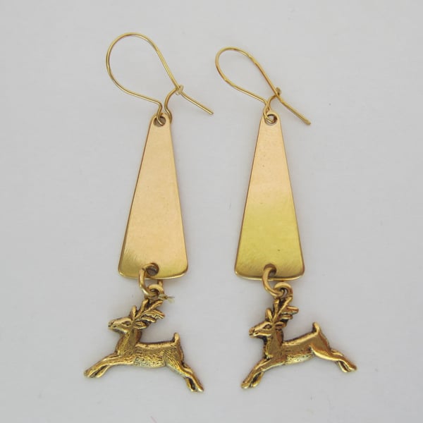 Christmas Deer Earrings