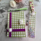 Spring themed stationery set with coordinating accessories 