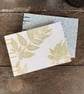A5 Coptic Bound Landscape Sketchbook Journal - Blue Floral (Khadi Paper)  - Image 4