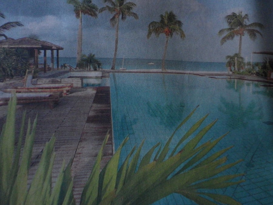  The Blue pool ,A4 unframed, mounted,free hook & easel, free shipping, Ref 4046