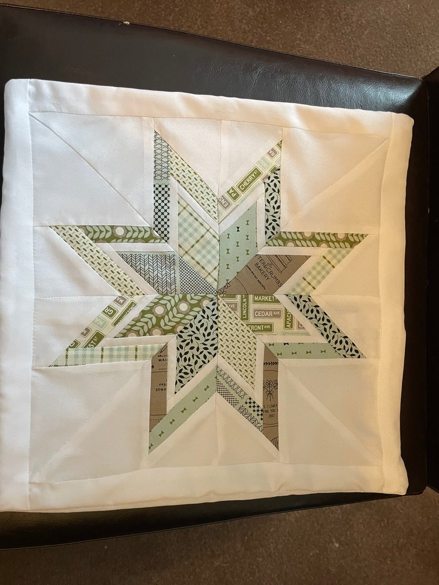 Patchwork Cushion Cover - Star Design