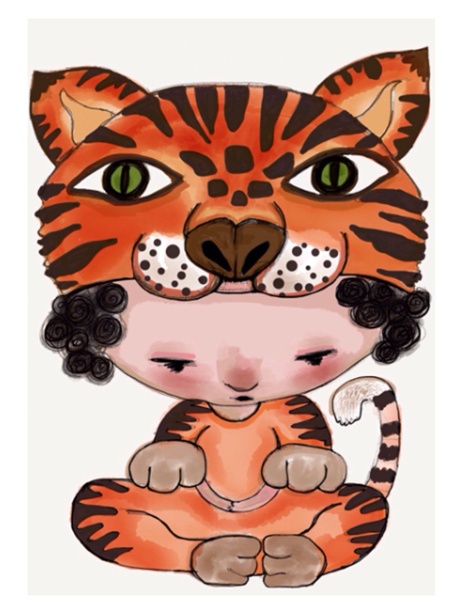 Tiger Nursery Art Print