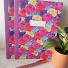 Colourful roses A5 notebook set