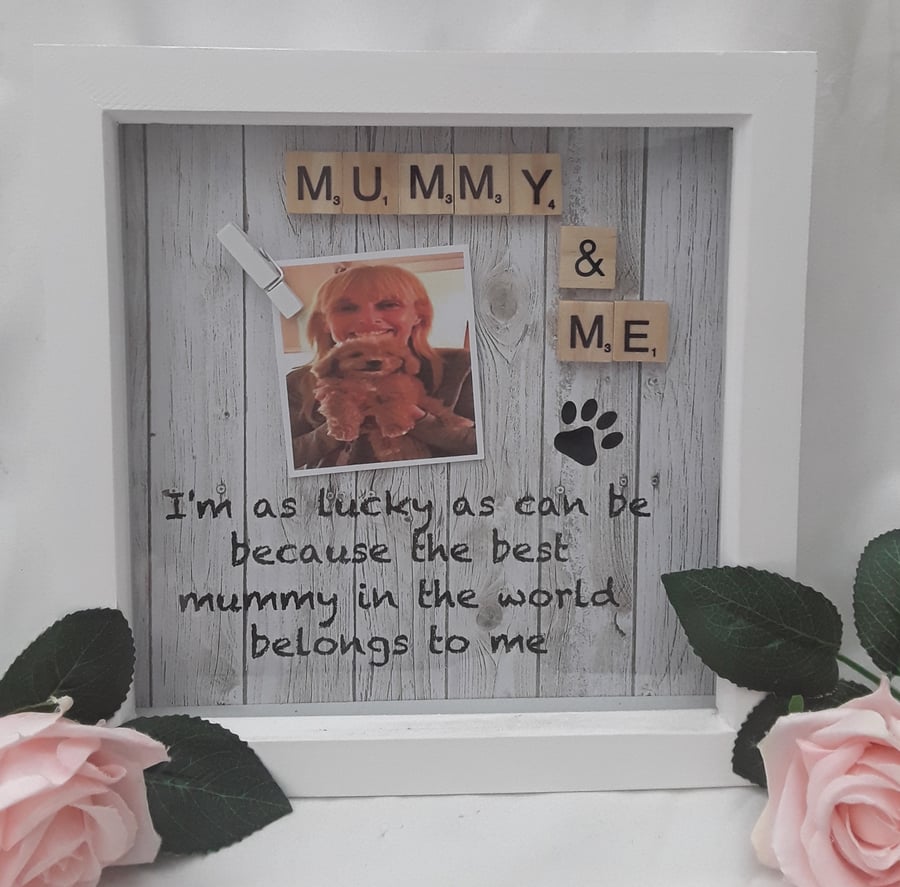 Dog Mummy Frame, Dog Mum Gift, Fur Baby Frame, Dog mum mothers day gift