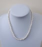 Freshwater Pearl Necklace with Heart Clasp in Sterling Silver - Image 5