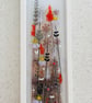 Muted meadow flowers , fused glass art