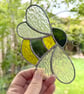 Stained Glass Bee Suncatcher  - Handmade Hanging Decoration  - Image 2
