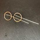 925 Sterling Silver Hammer Textured Hand Forged Open Circle Earrings