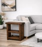 Rustic Solid Wood Side Unit - Handmade storage table - Living room coffee table  - Image 5