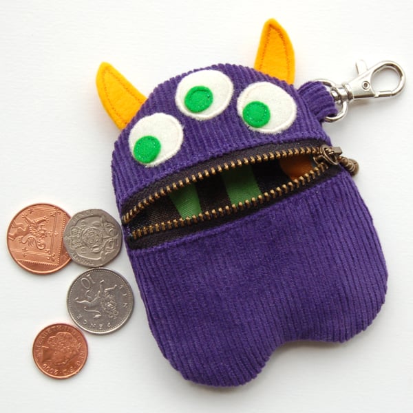 Purple Monster Purse