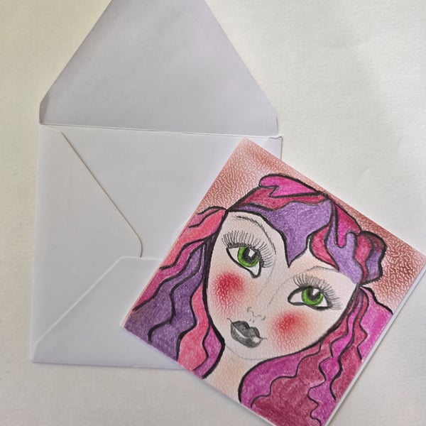ARTKRAZIE Original Fairy Greeting Card